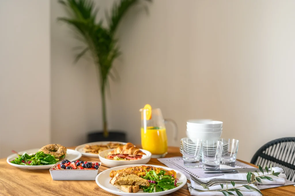 Penthouse Apartment in Kalamata – Residential Photography in Greece 9 Breakfast table detail inside a penthouse apartment in Kalamata, Greece